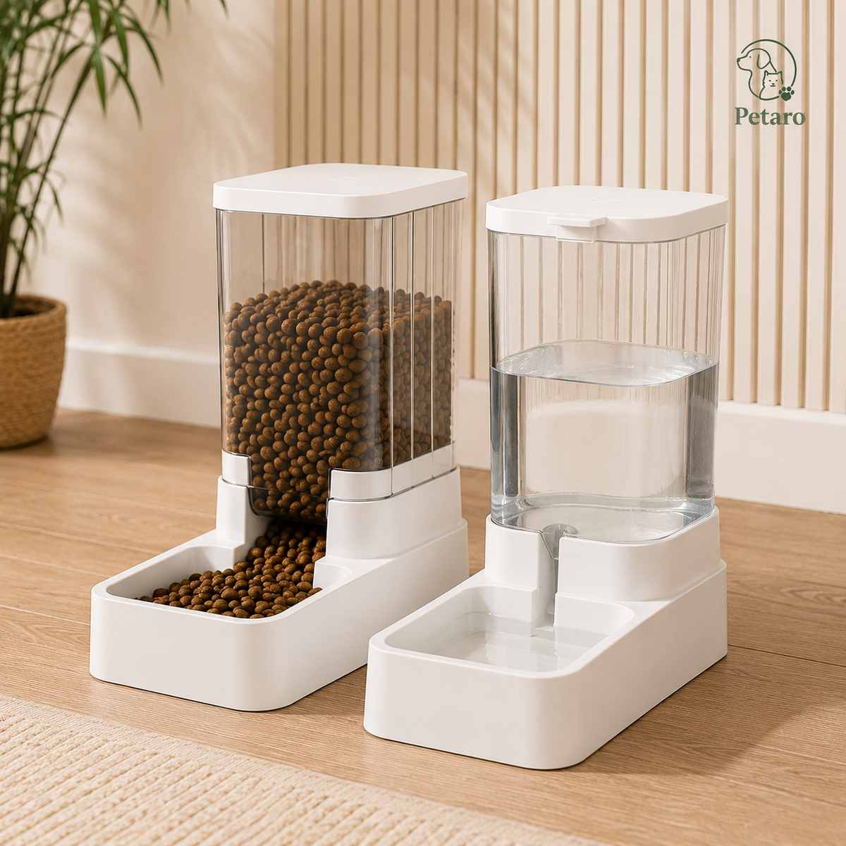 Petaro DuoFeed™ – Alimentador Automático de Água e Ração