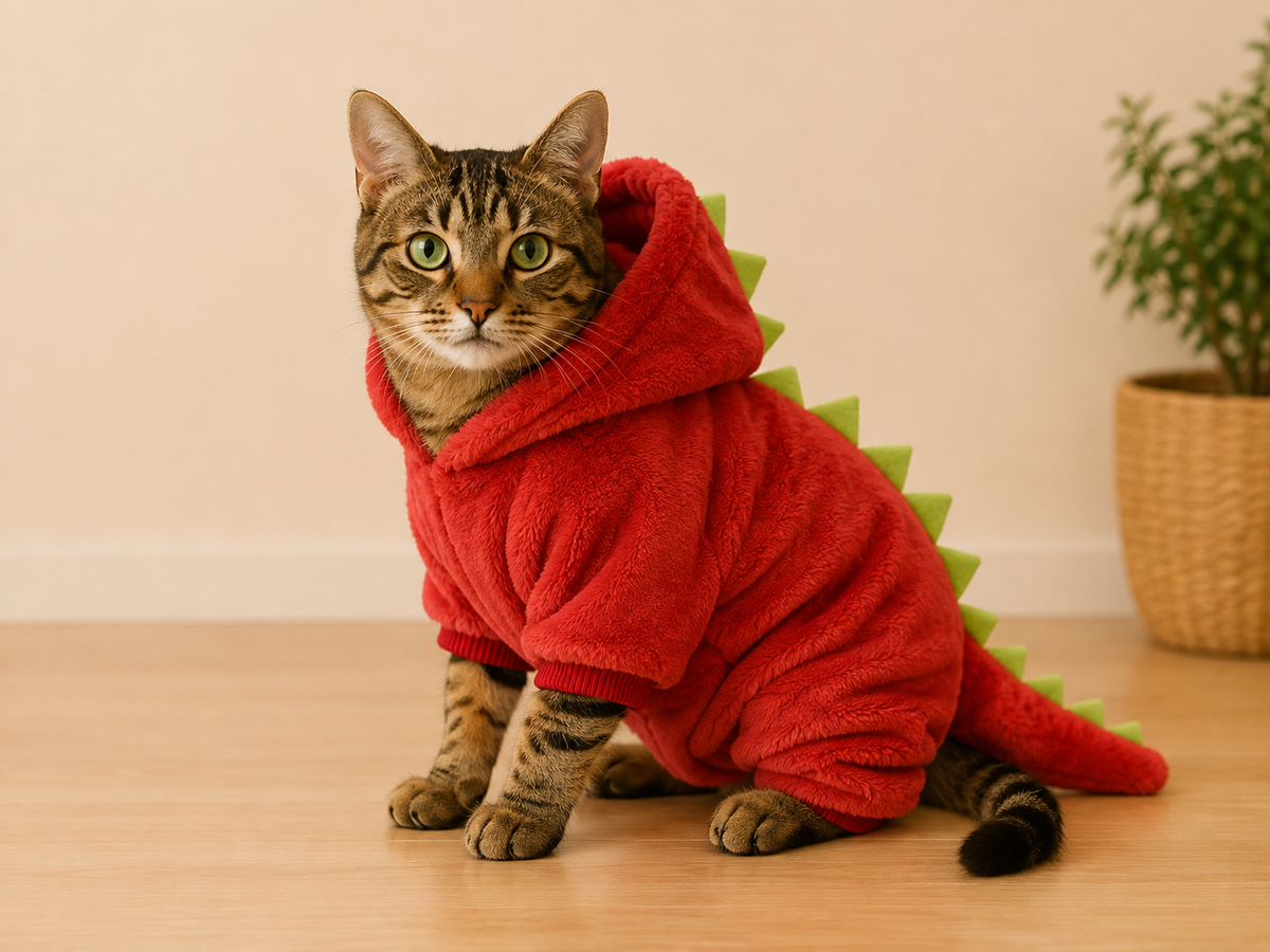 Petaro DinoWarm™ — Macacão de Dinossauro para Cães e Gatos