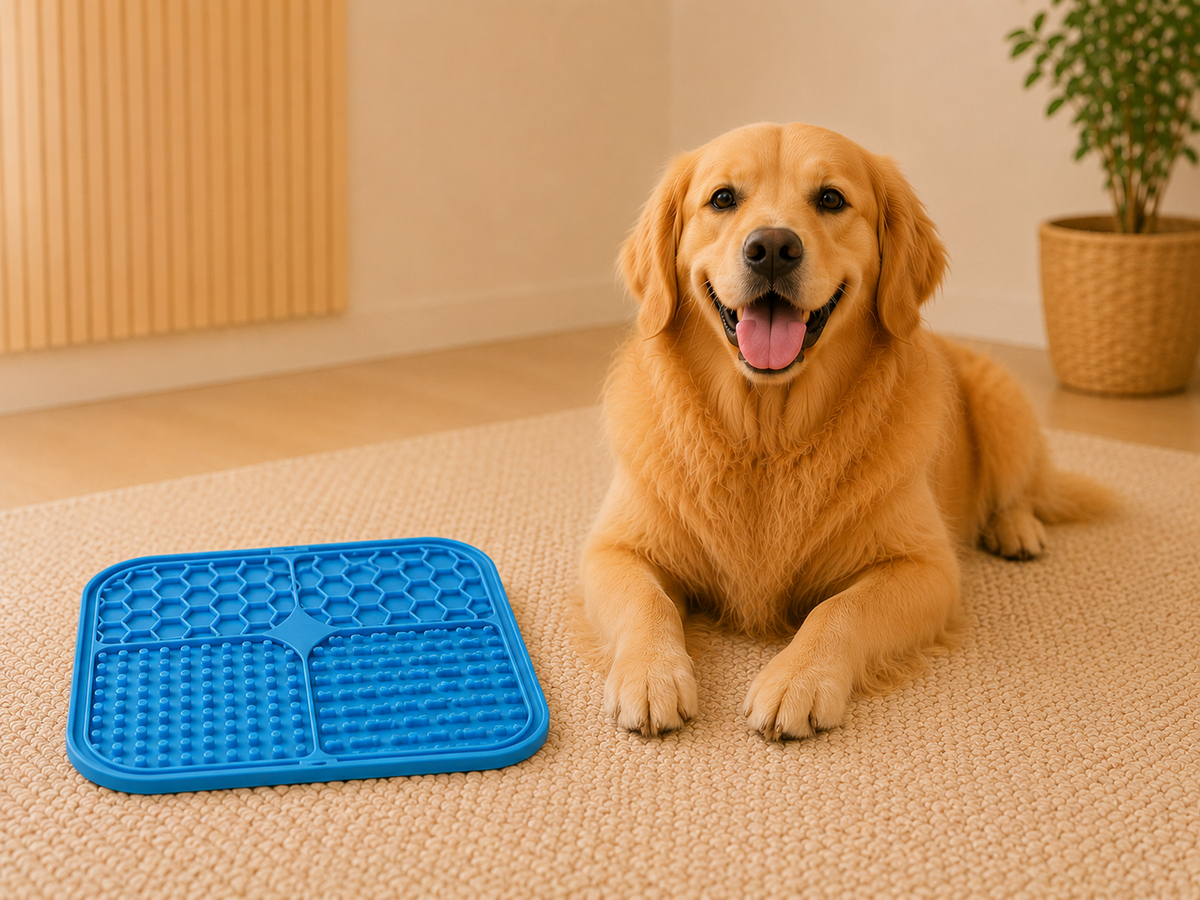 Petaro CalmLick™ — Tapete Interativo Antiestresse para Pets