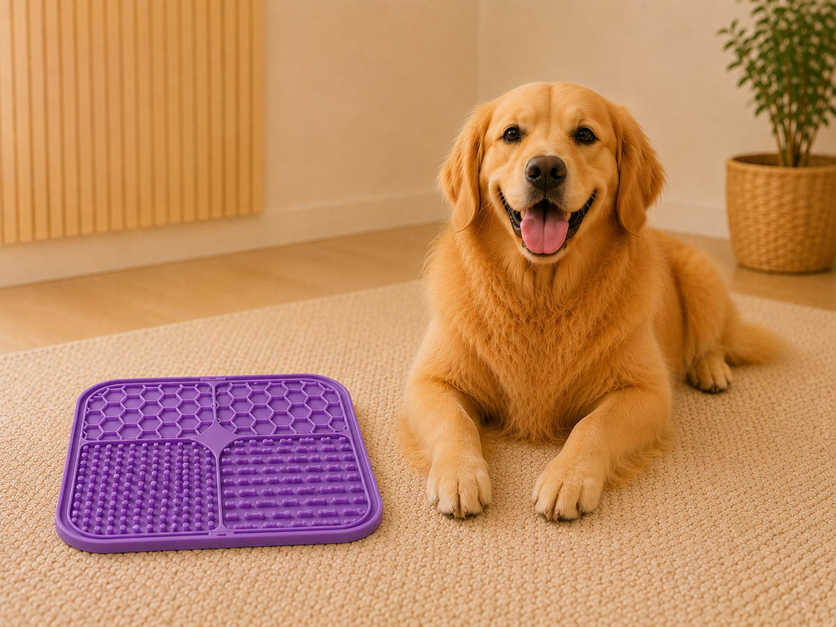 Petaro CalmLick™ — Tapete Interativo Antiestresse para Pets